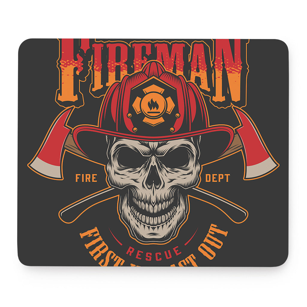 Firefighter First In Last Out Print Mouse Pad
