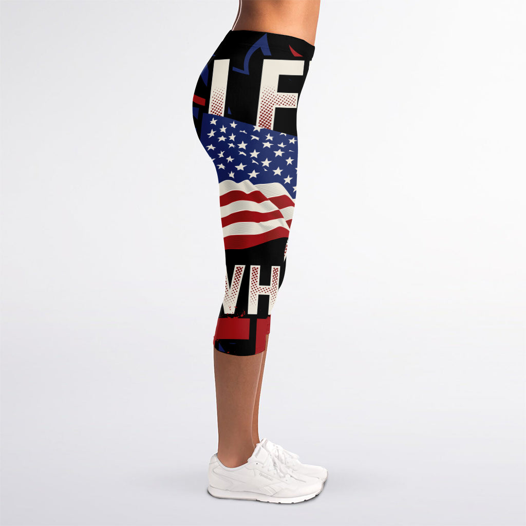Firefighter I Fight What You Fear Print Women's Capri Leggings