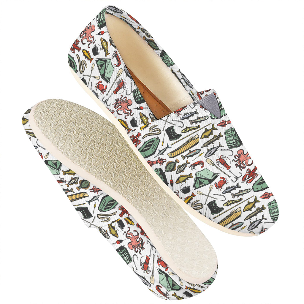 Fishing Equipment Pattern Print Casual Shoes