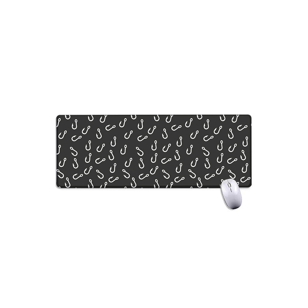Fishing Hooks Pattern Print Extended Mouse Pad