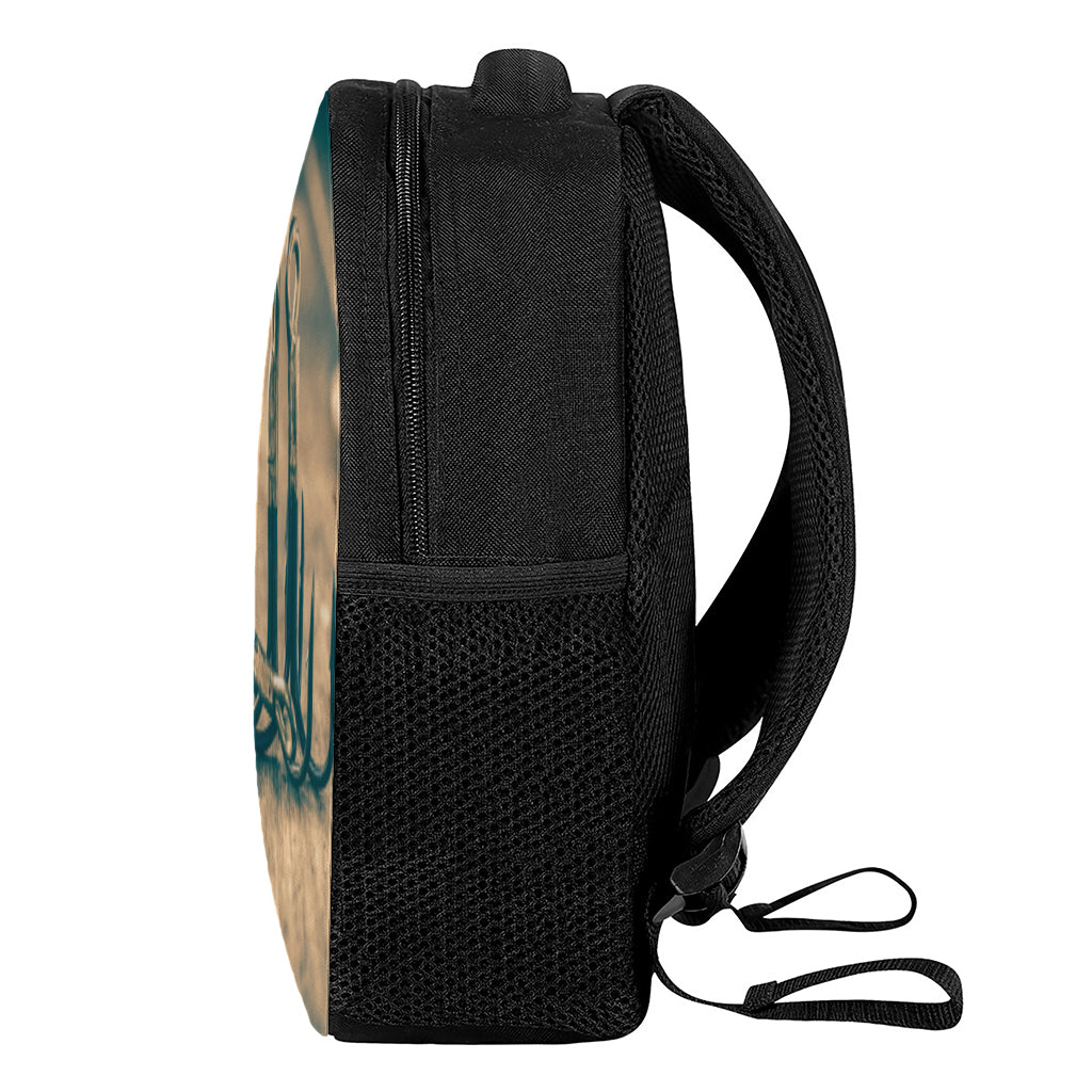 Fishing Hooks Print Casual Backpack
