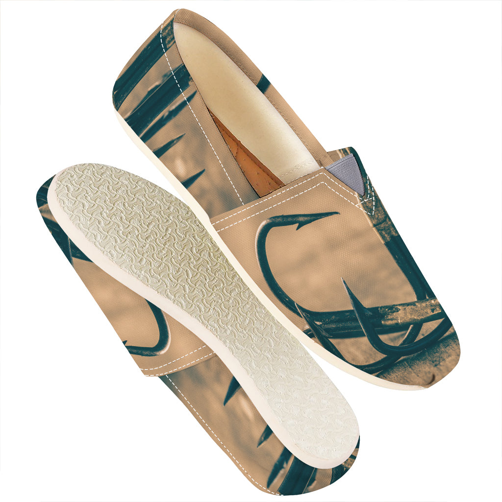 Fishing Hooks Print Casual Shoes