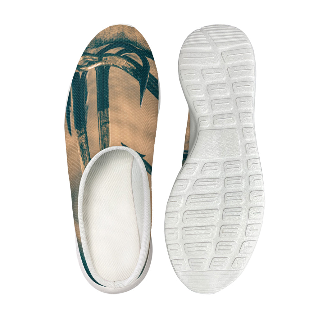 Fishing Hooks Print Mesh Casual Shoes