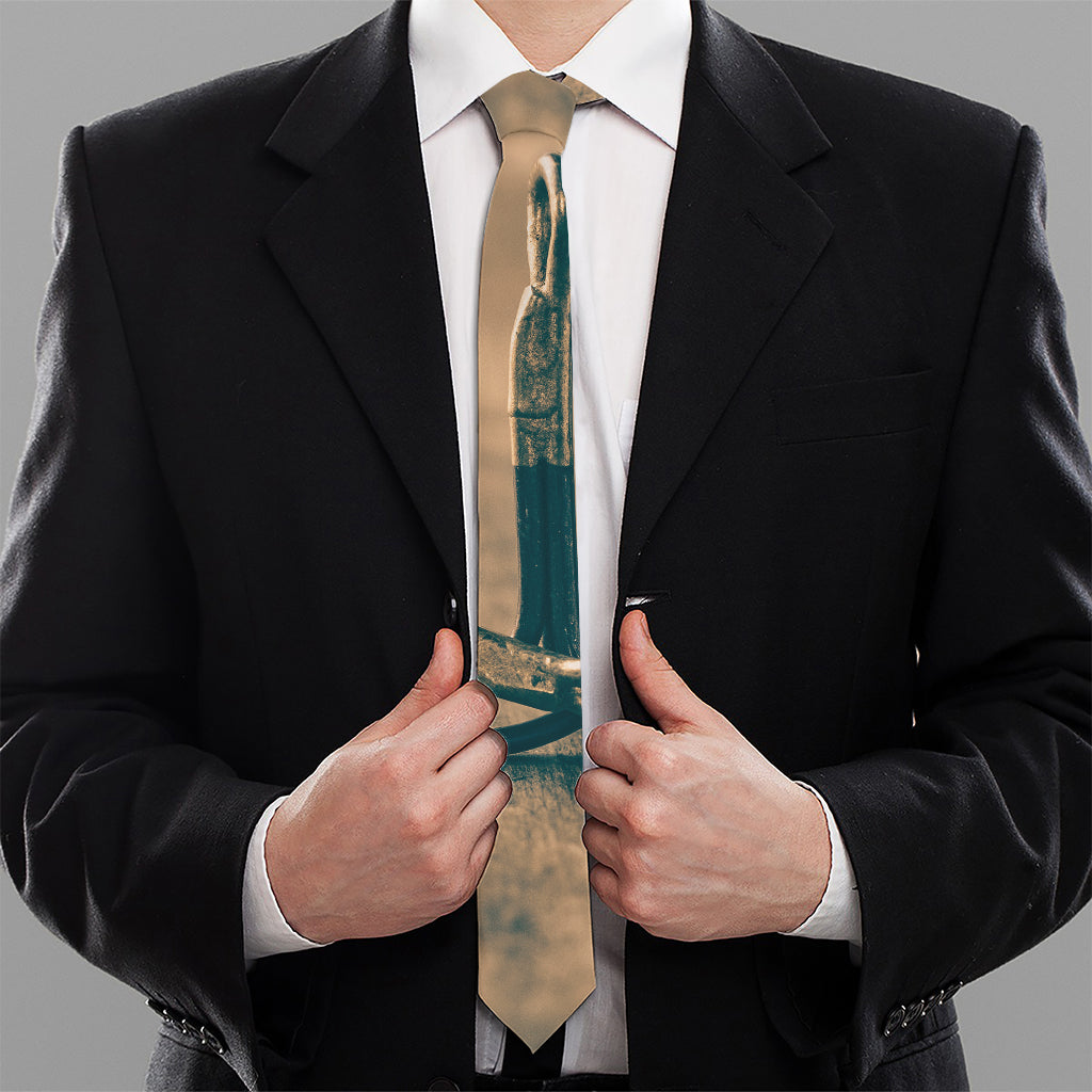Fishing Hooks Print Necktie
