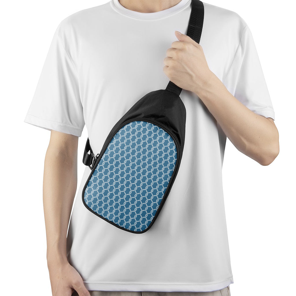 Fishing Rope Knots Pattern Print Chest Bag