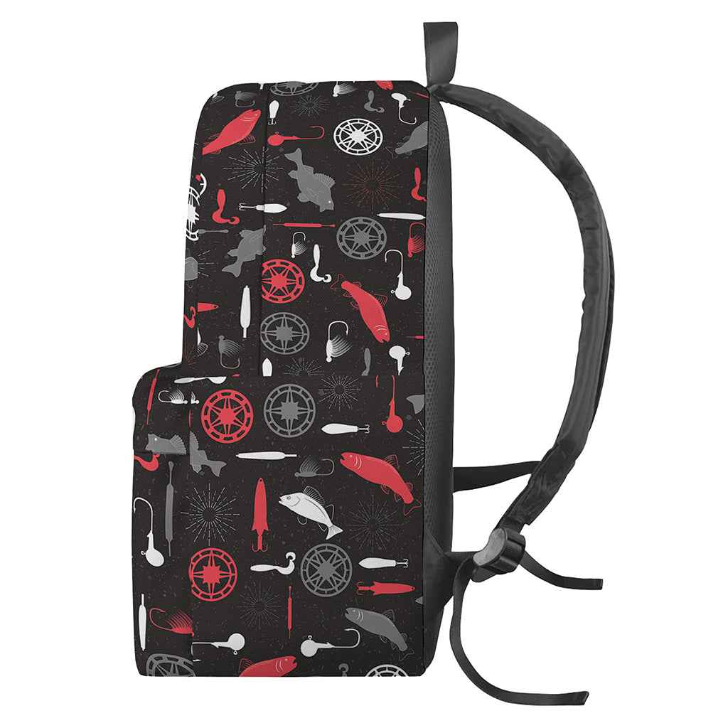 Fishing Theme Pattern Print Backpack