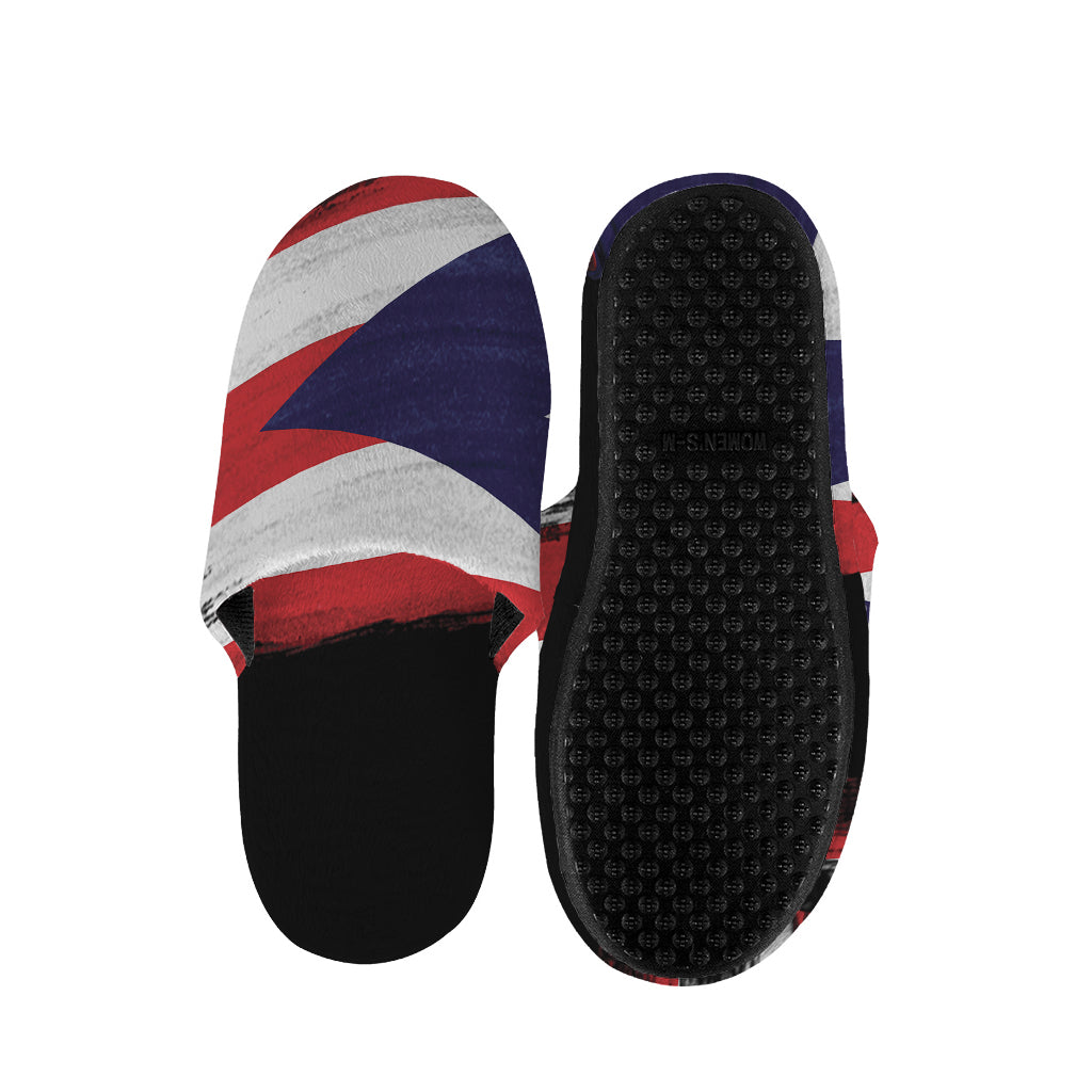 Flag Of Puerto Rico Print Slippers