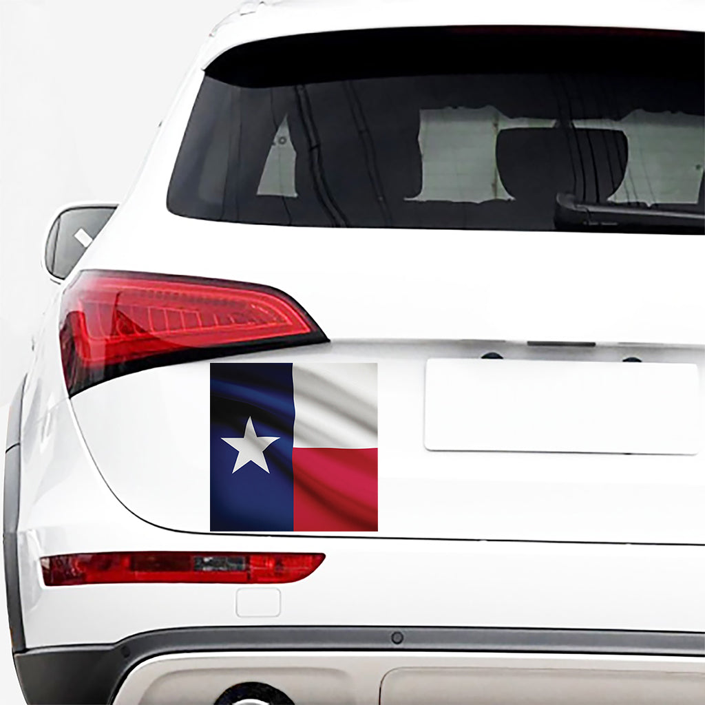 Flag Of Texas Print Car Sticker