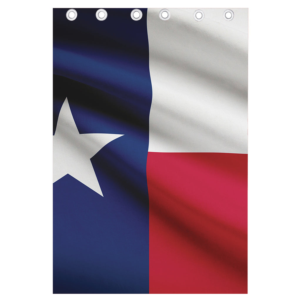 Flag Of Texas Print Curtain