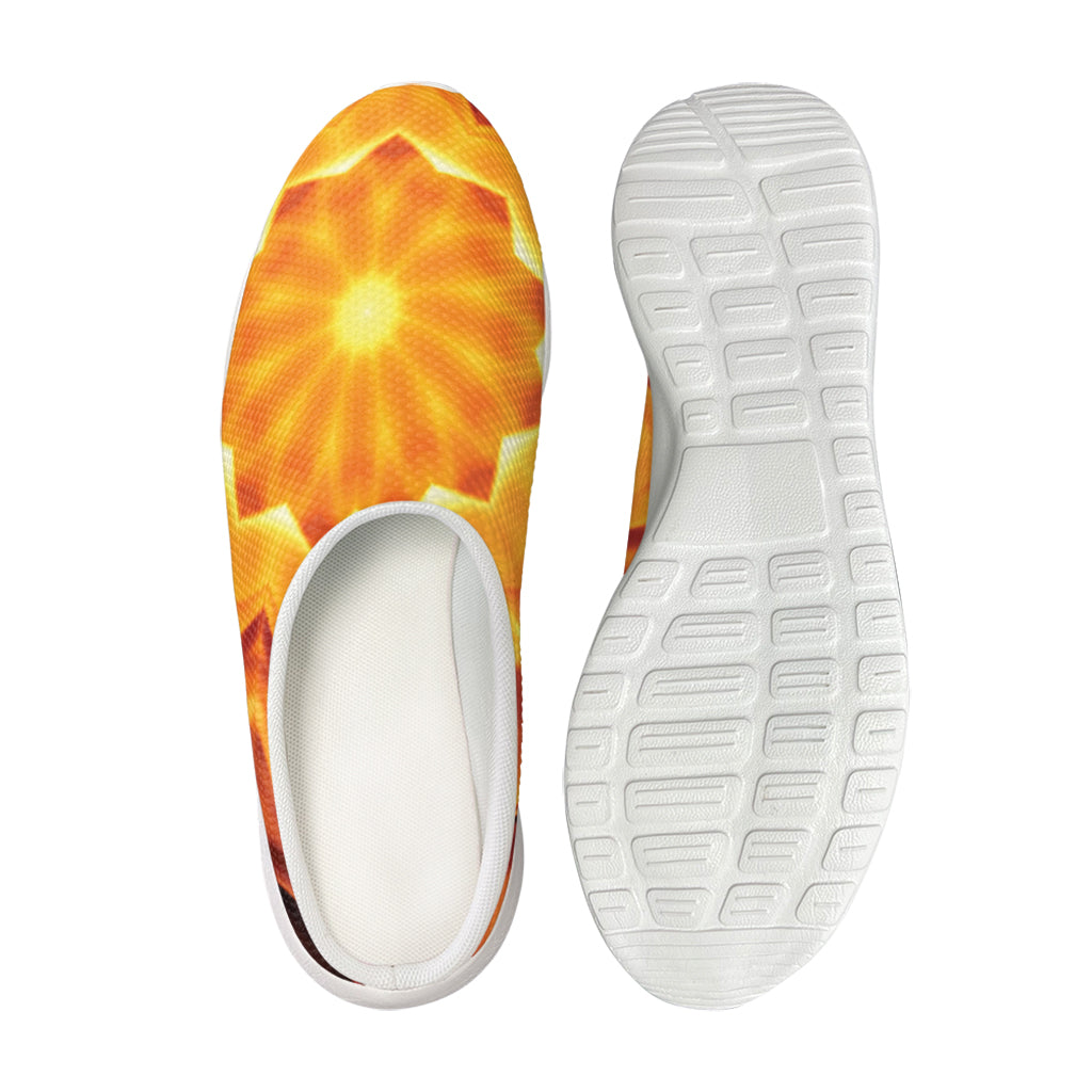 Flame Kaleidoscope Print Mesh Casual Shoes