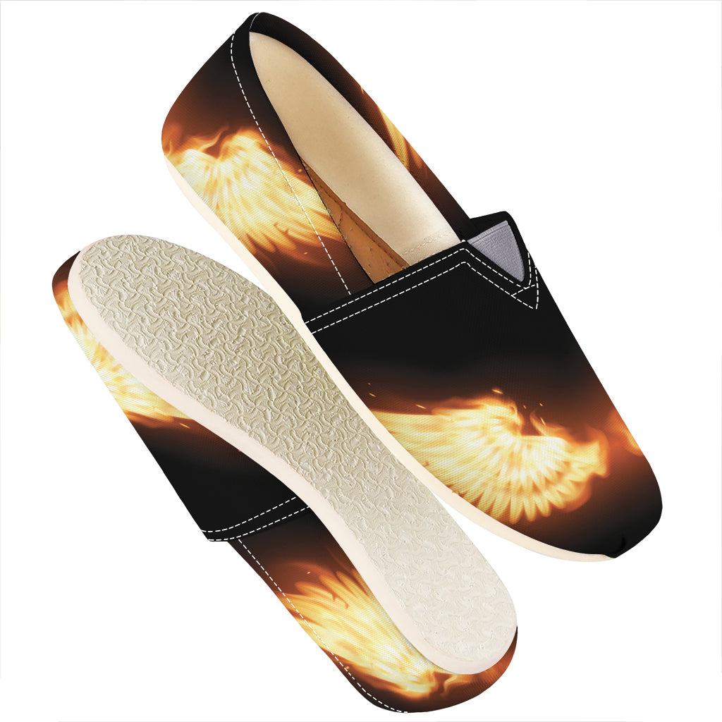 Flame Wings Print Casual Shoes