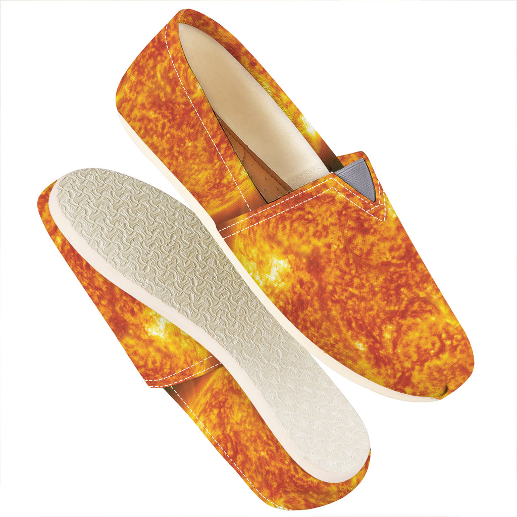 Flaming Sun Print Casual Shoes