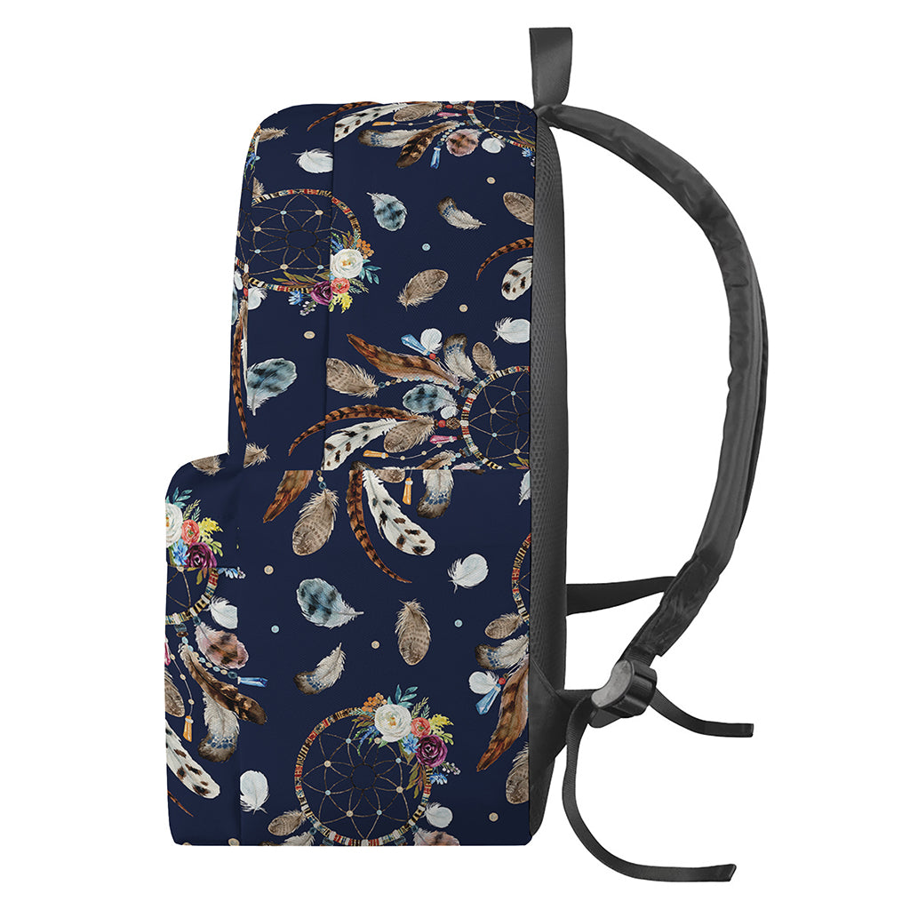 Floral Dream Catcher Pattern Print Backpack