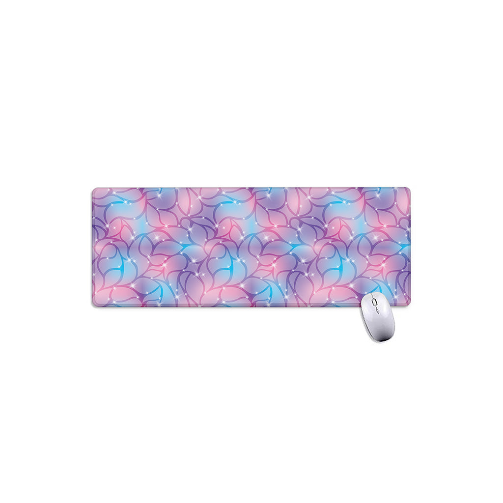 Floral Sparkle Print Extended Mouse Pad