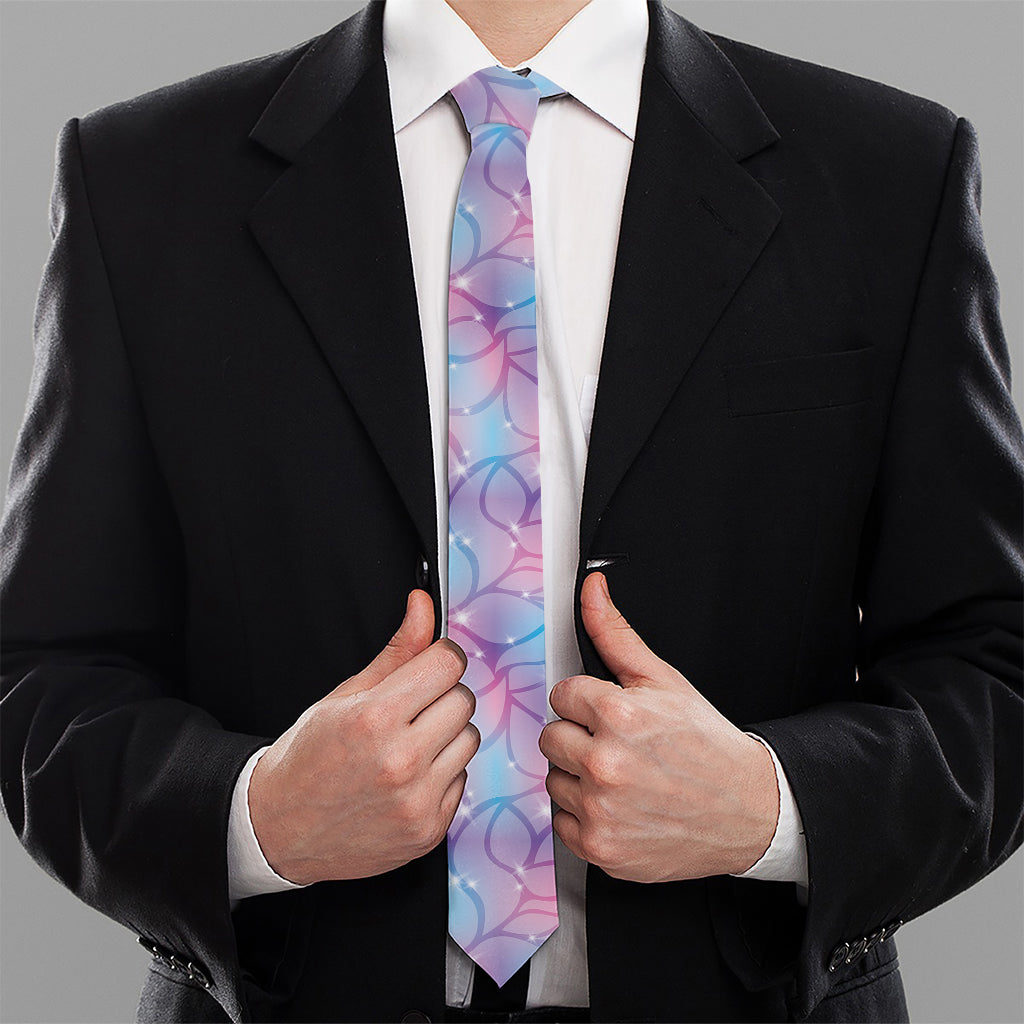 Floral Sparkle Print Necktie