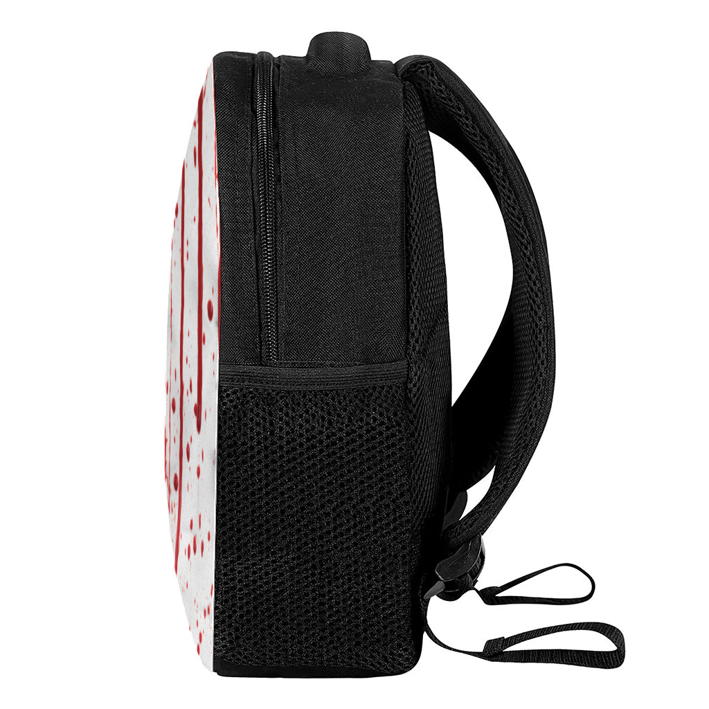 Flowing Red Blood Print Casual Backpack