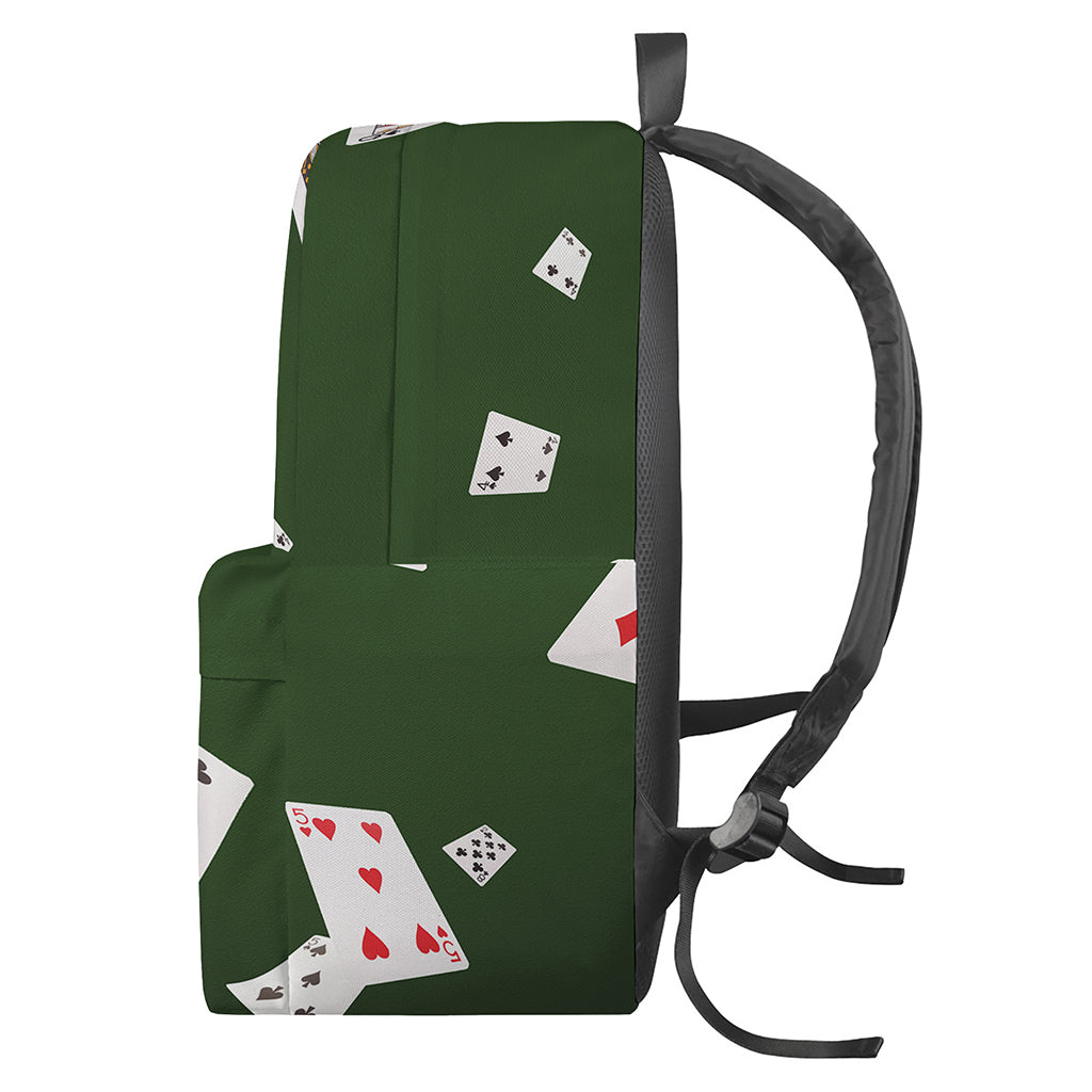 Flying Poker Cards Print Backpack