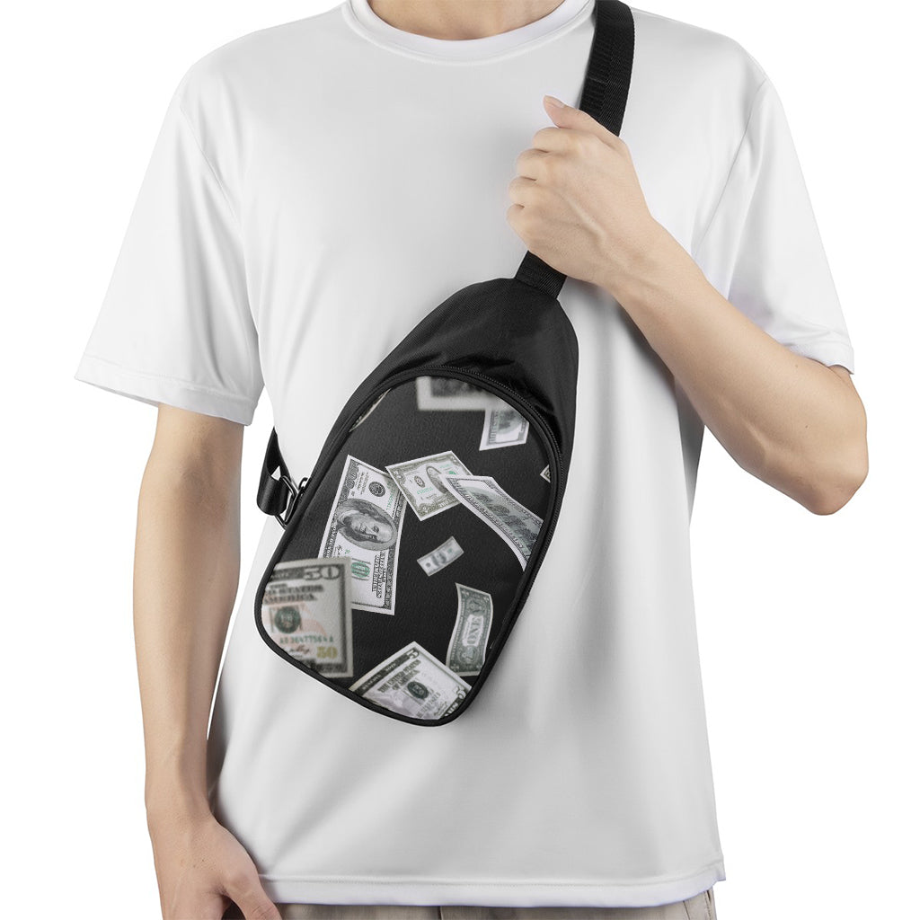 Flying USD Print Chest Bag