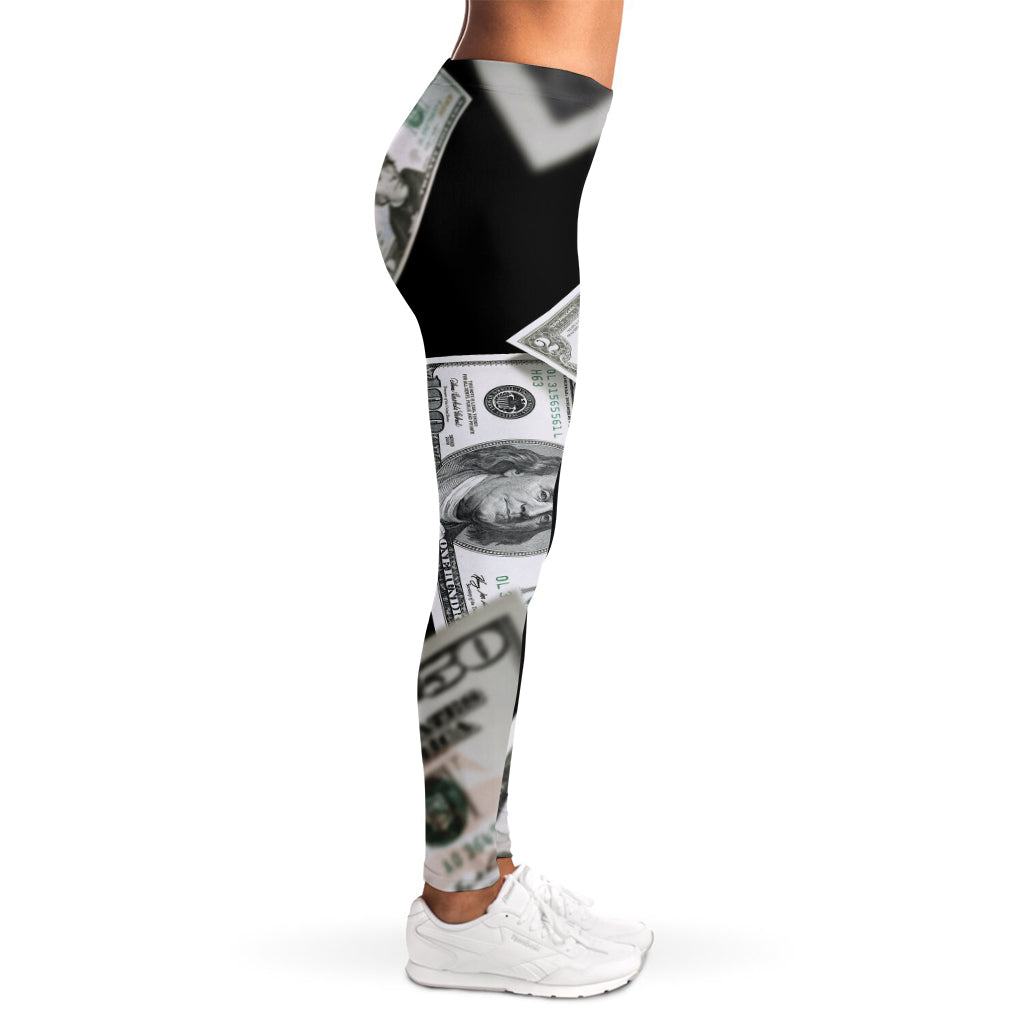 Flying USD Print Women's Leggings