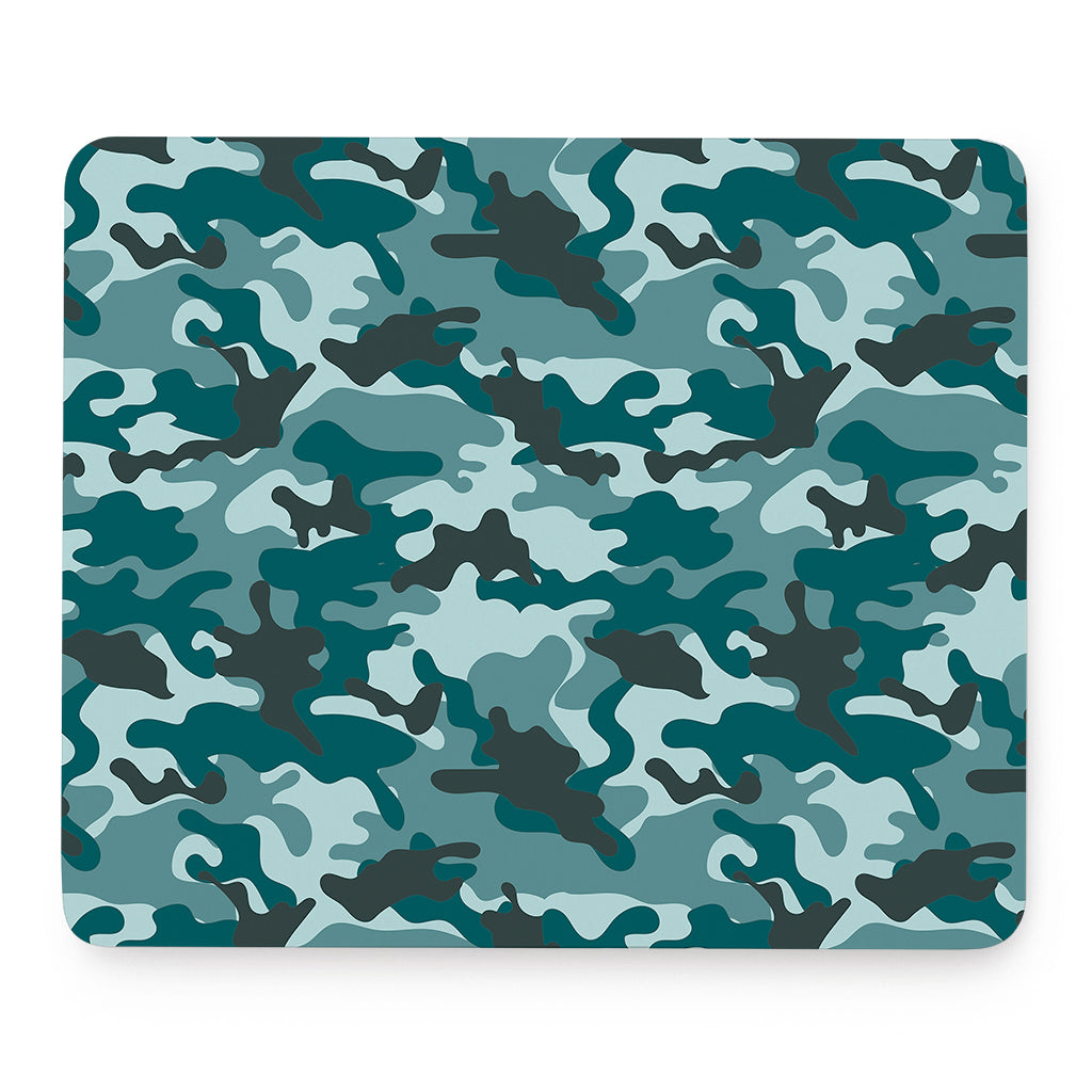 Forest Green Camouflage Print Mouse Pad