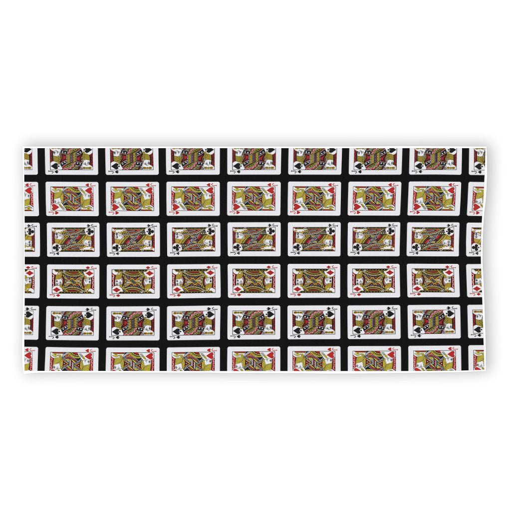 Four Jacks Playing Cards Pattern Print Beach Towel