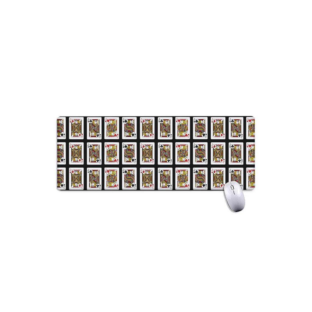 Four Jacks Playing Cards Pattern Print Extended Mouse Pad