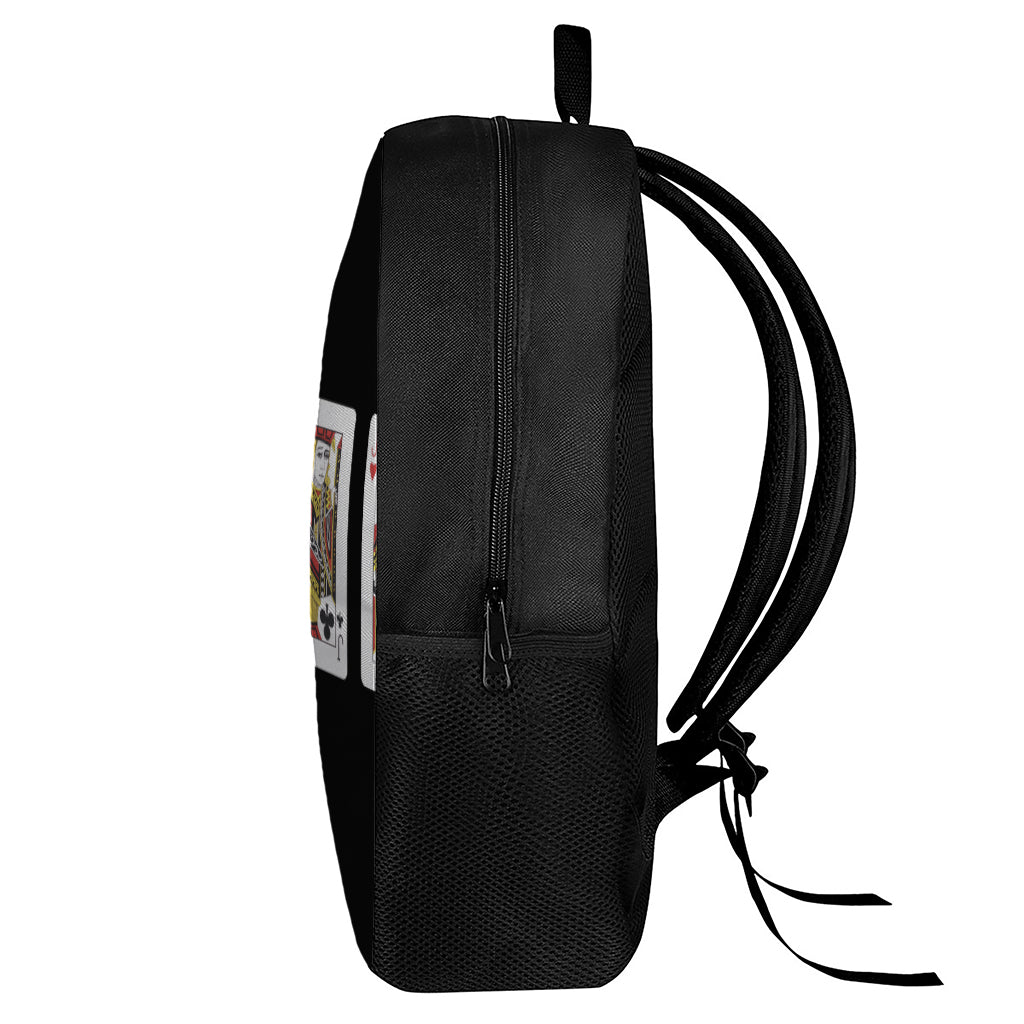 Four Jacks Playing Cards Print 17 Inch Backpack