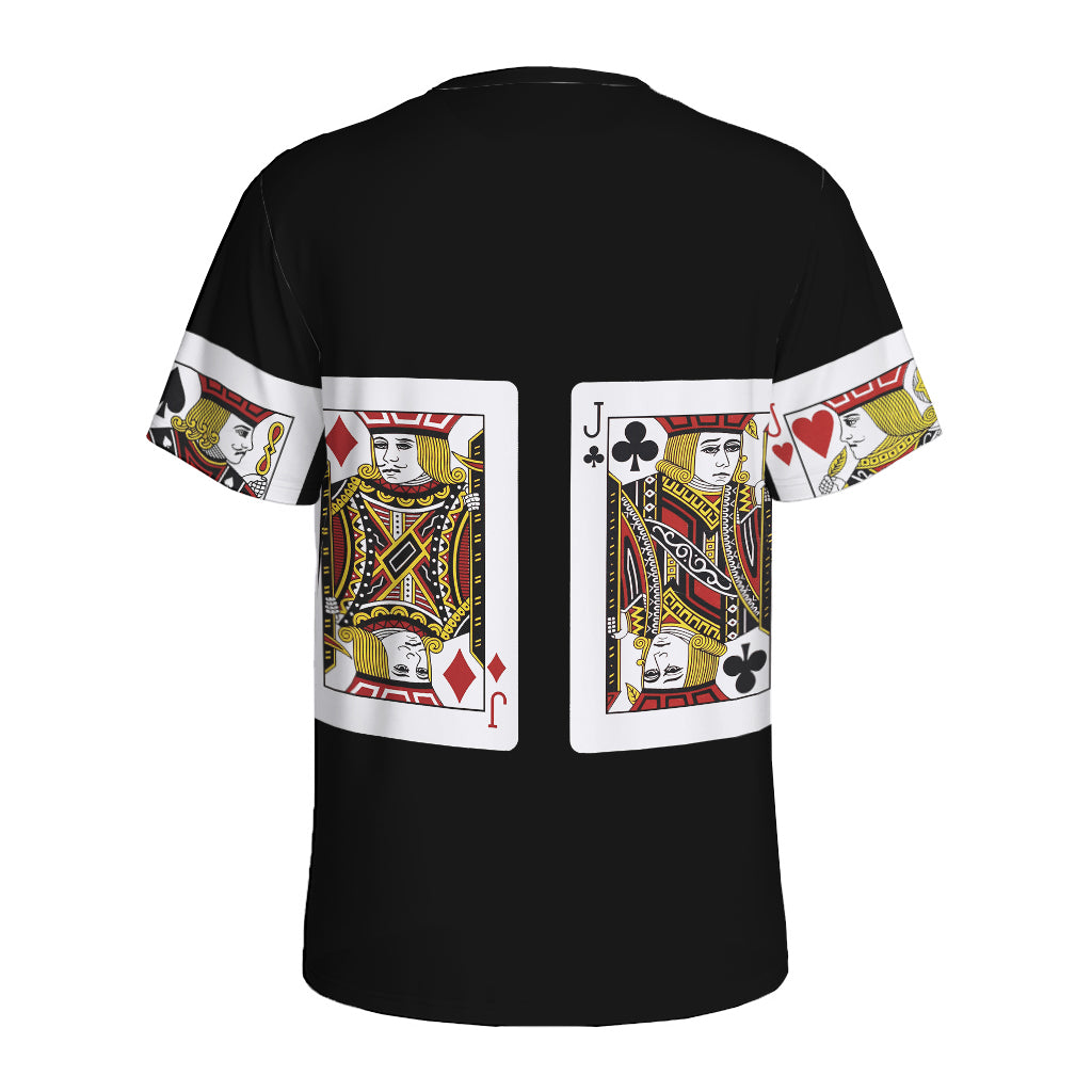 Four Jacks Playing Cards Print Men's Sports T-Shirt