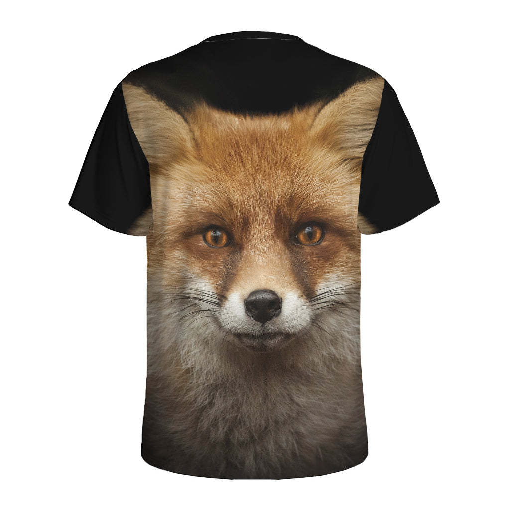 Fox Portrait Print Men's Sports T-Shirt