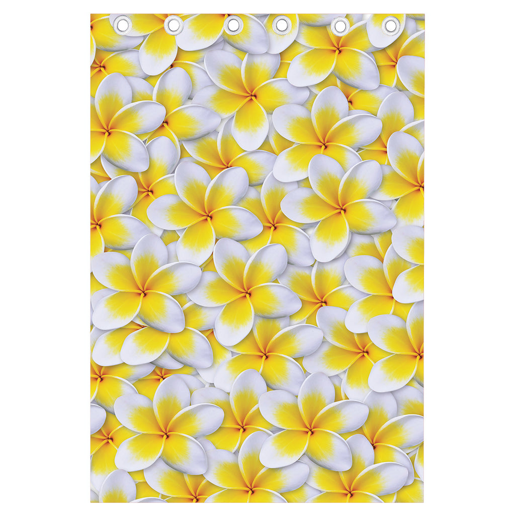 Frangipani Flower Print Curtain