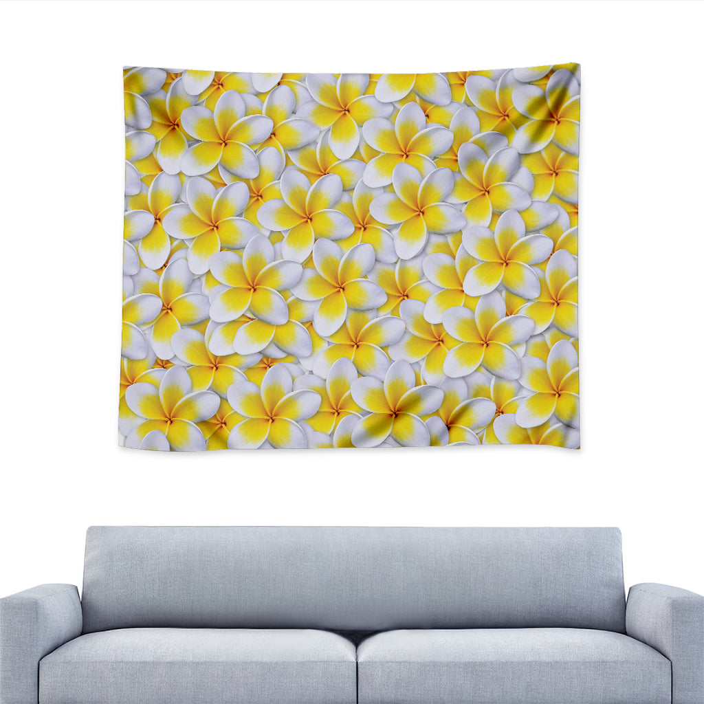 Frangipani Flower Print Tapestry