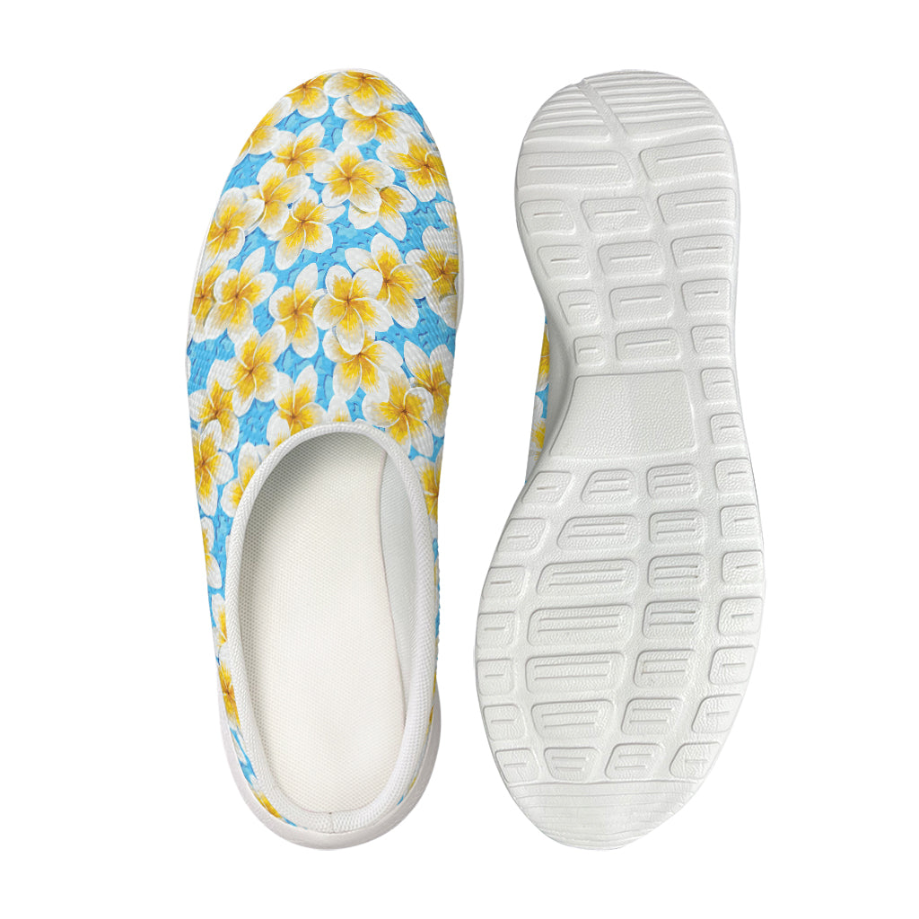 Frangipani On The Water Pattern Print Mesh Casual Shoes