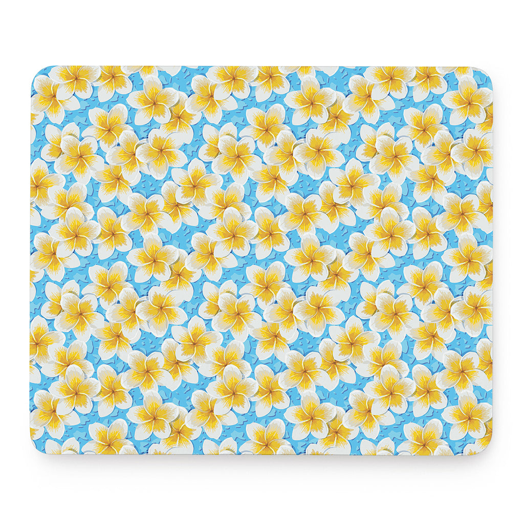 Frangipani On The Water Pattern Print Mouse Pad