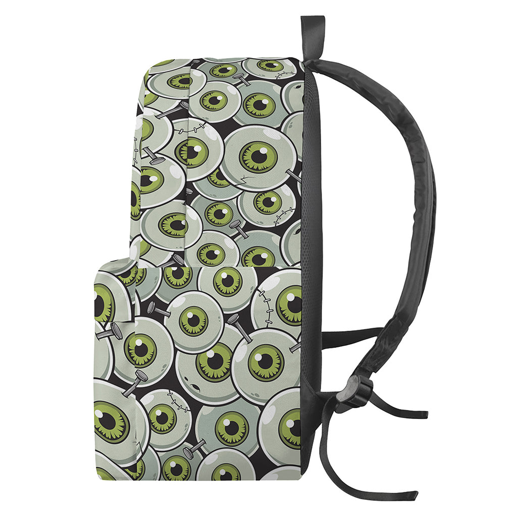 Frankenstein Eyeball Pattern Print Backpack
