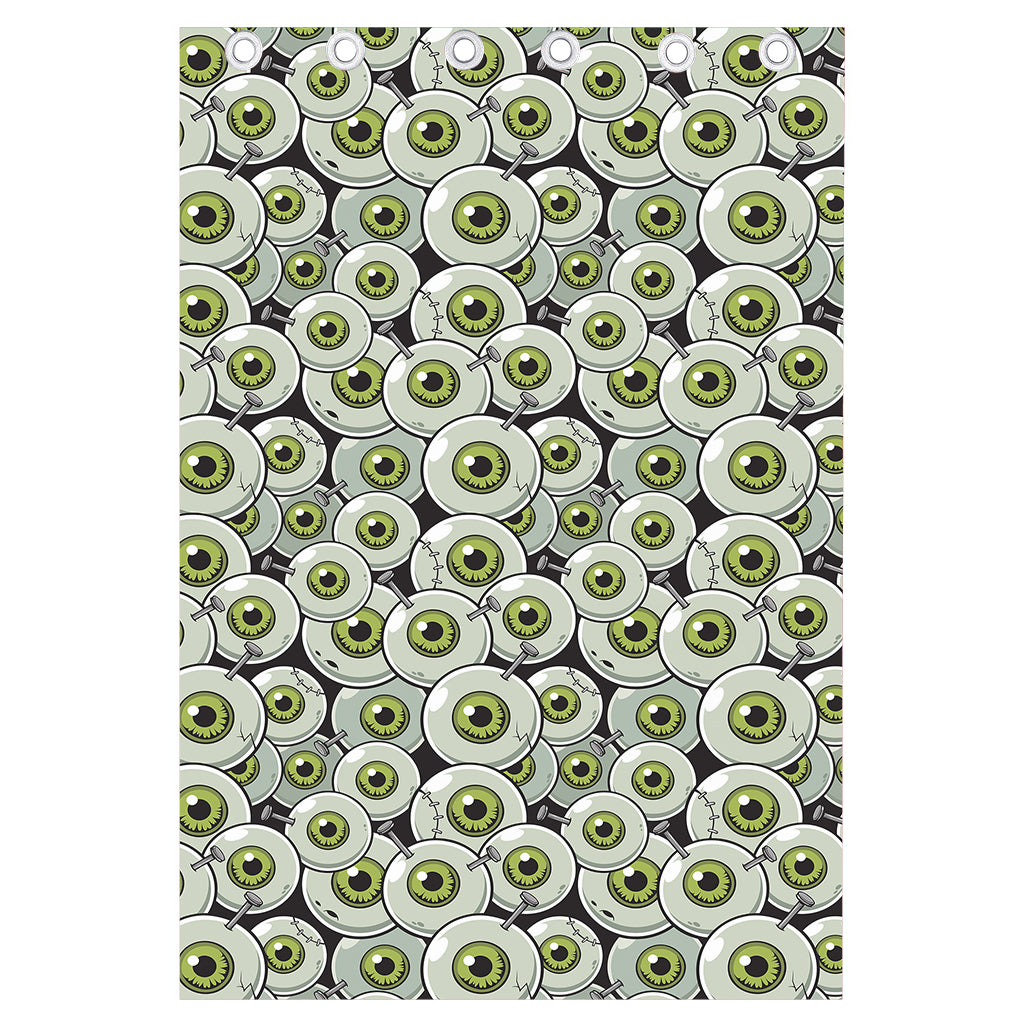 Frankenstein Eyeball Pattern Print Curtain