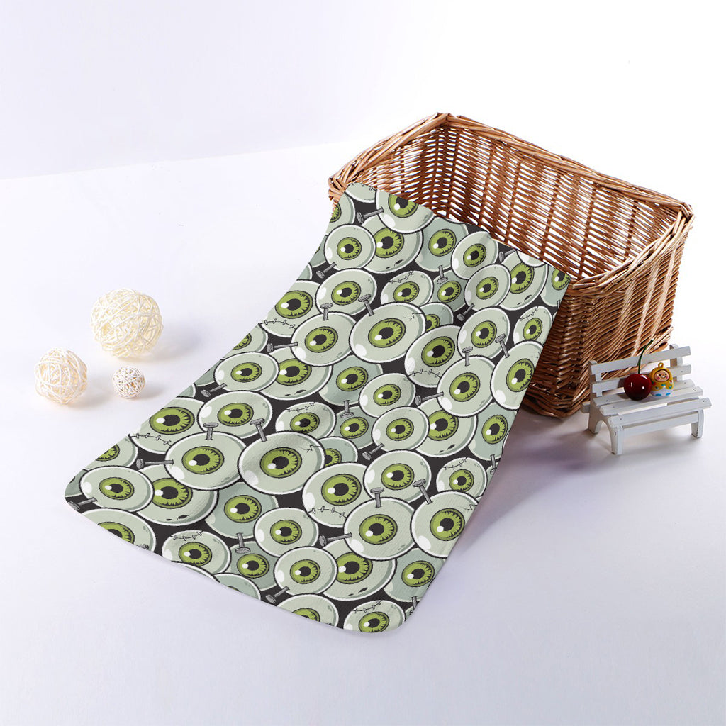 Frankenstein Eyeball Pattern Print Towel