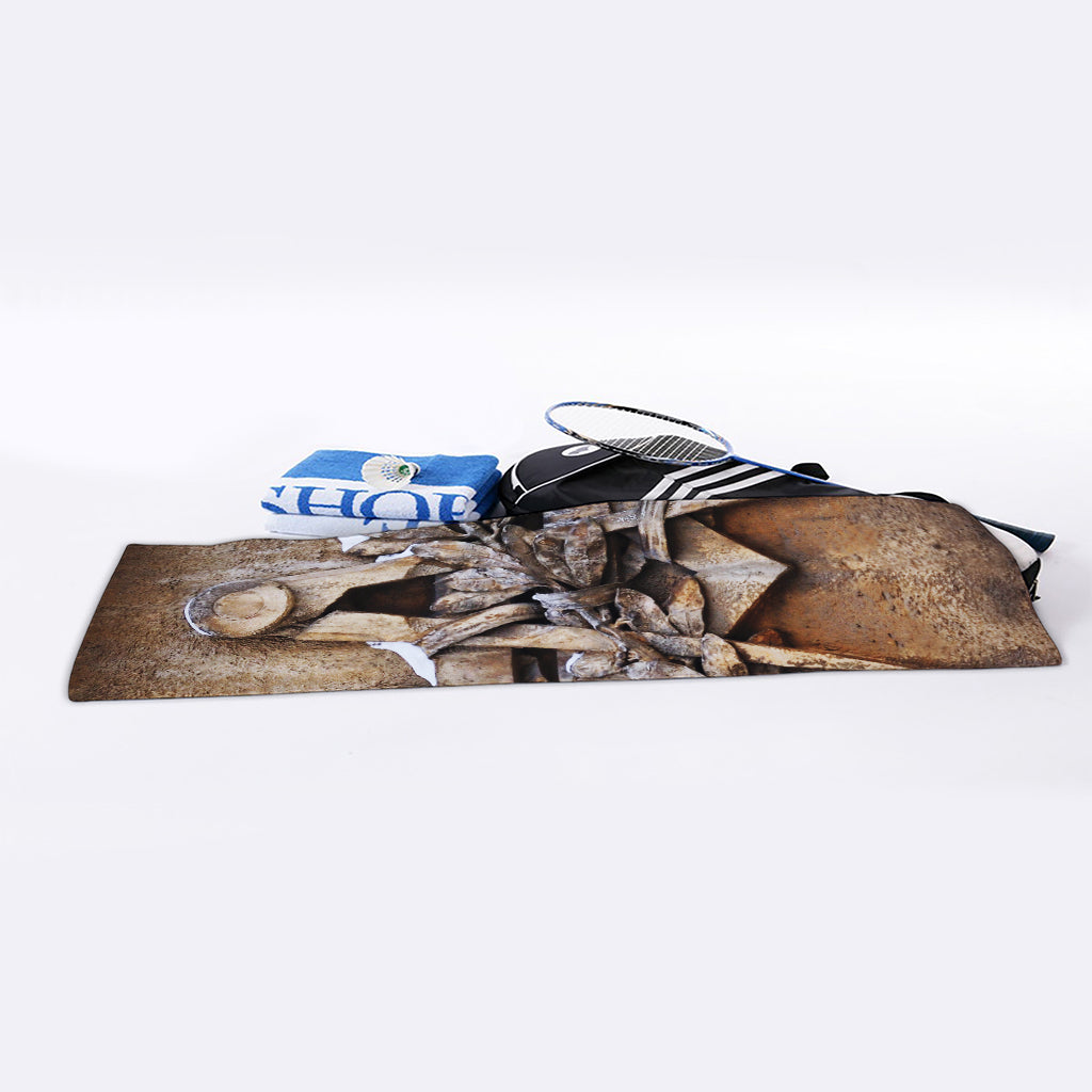 Freemasonry Emblem Print Sports Towel