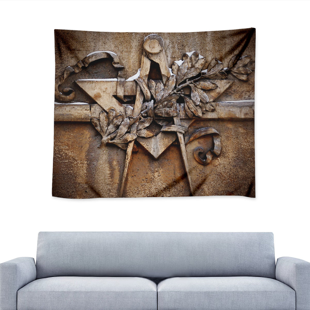 Freemasonry Emblem Print Tapestry
