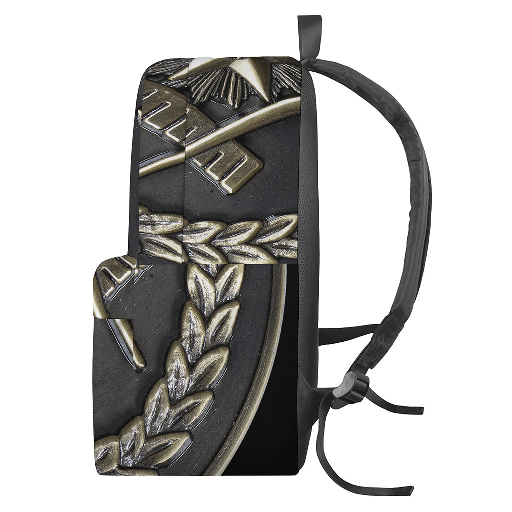 Freemasonry Medal Print Backpack