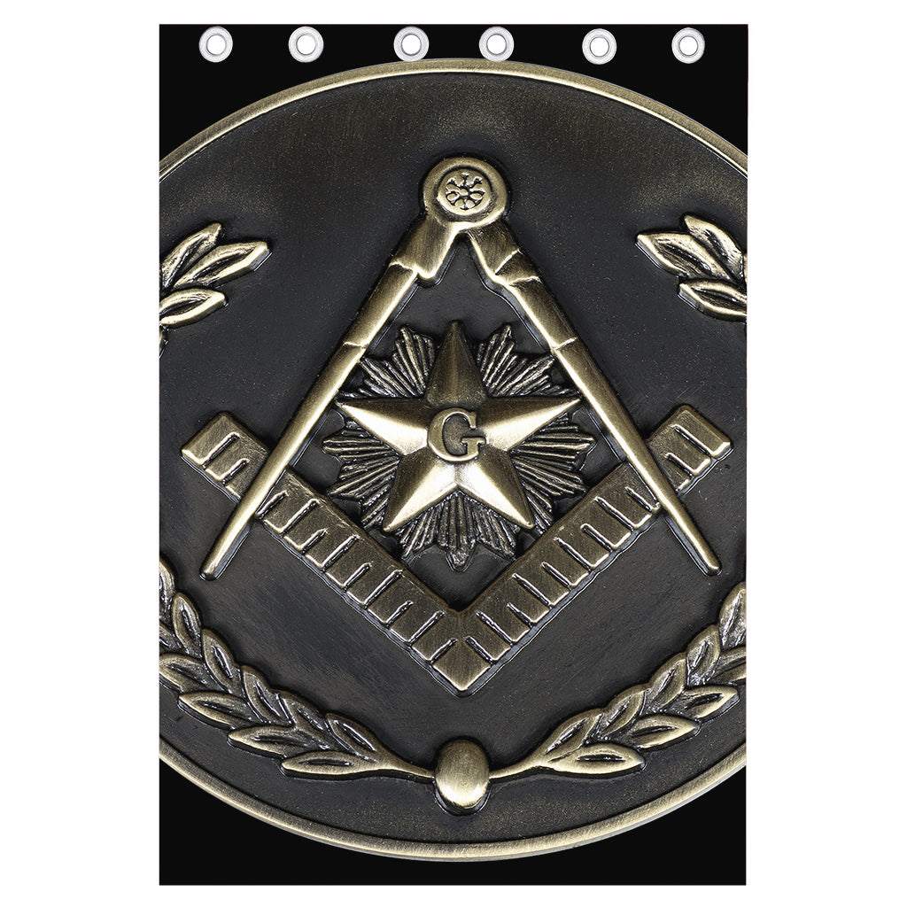 Freemasonry Medal Print Curtain