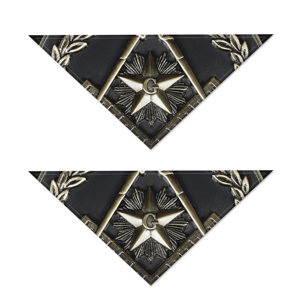 Freemasonry Medal Print Dog Bandana