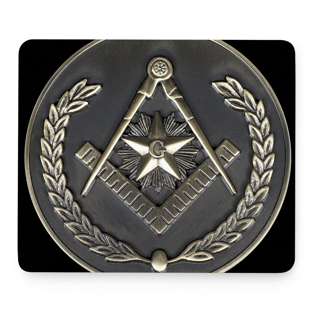 Freemasonry Medal Print Mouse Pad