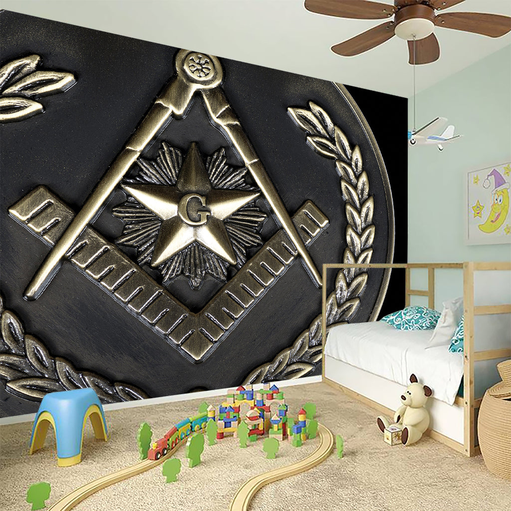 Freemasonry Medal Print Wall Sticker