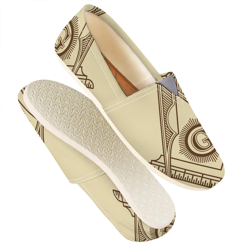 Freemasonry Symbol Print Casual Shoes