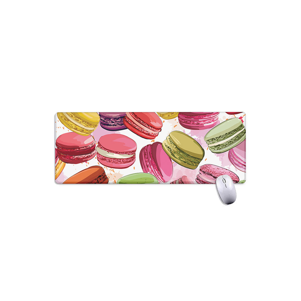 French Macaron Pattern Print Extended Mouse Pad