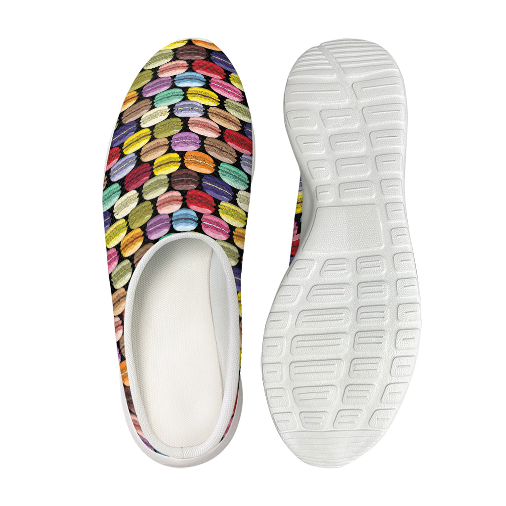 French Macarons Pattern Print Mesh Casual Shoes