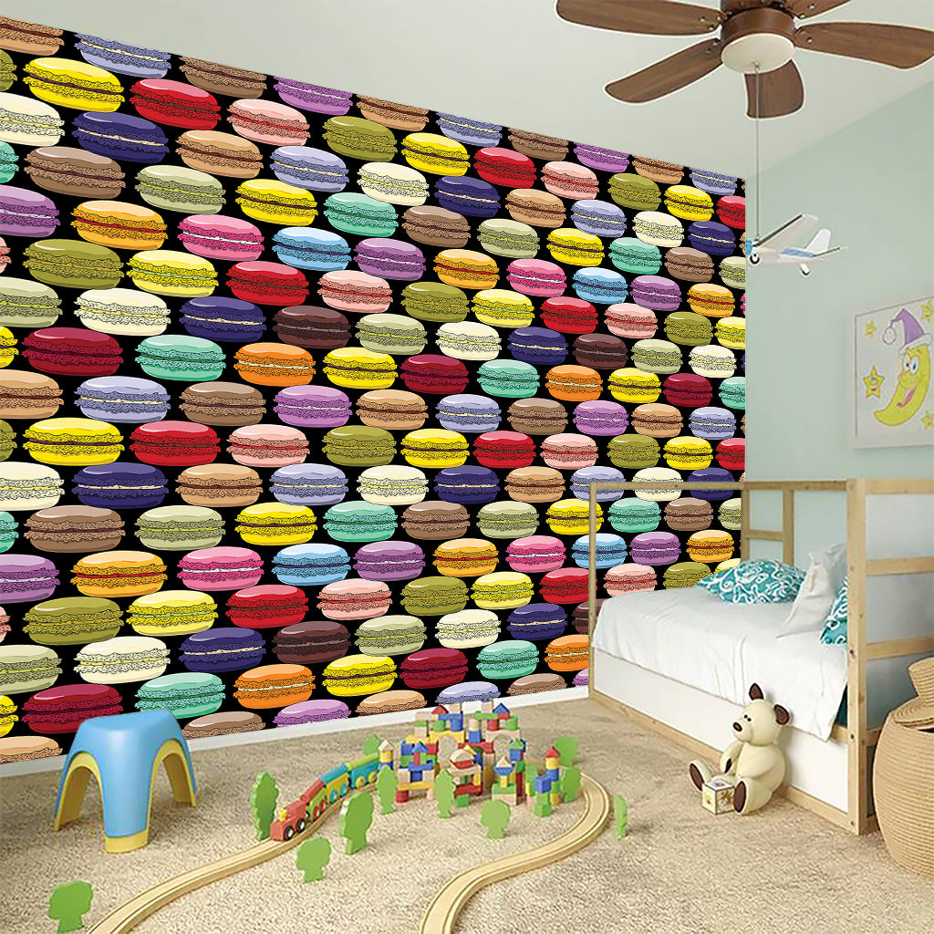 French Macarons Pattern Print Wall Sticker