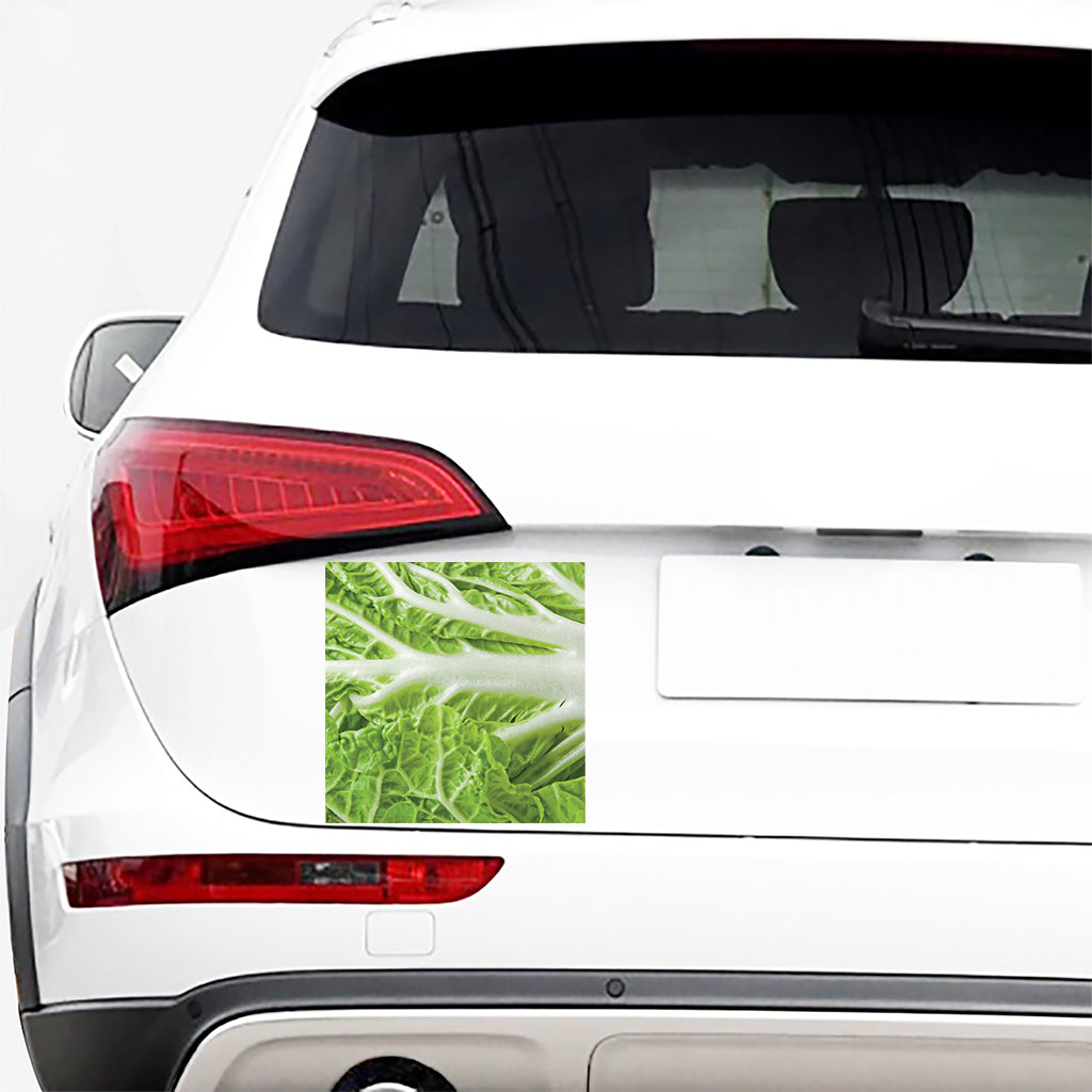 Fresh Cabbage Leaf Print Car Sticker