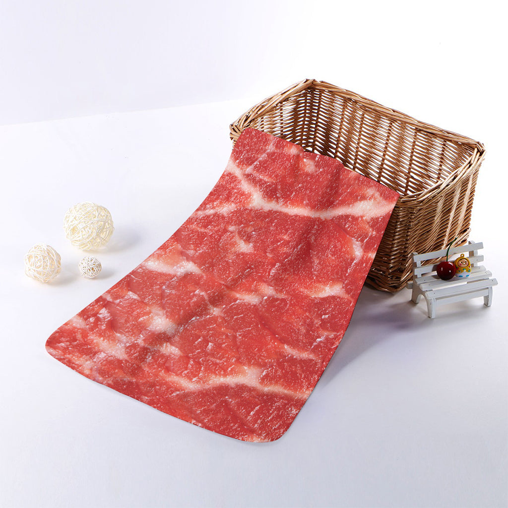 Fresh Meat Print Towel