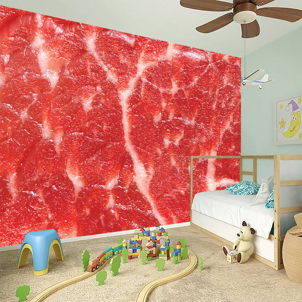 Fresh Meat Print Wall Sticker